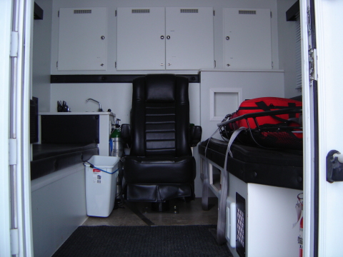mobile treatment center inside view