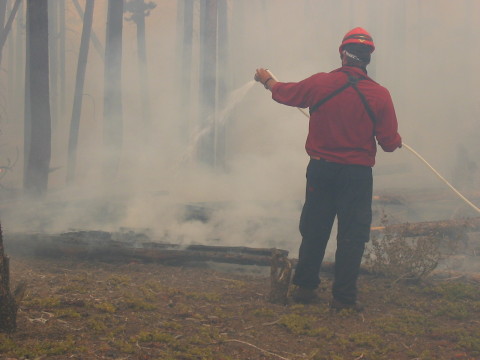 Firestorm Crew Fighting the Fire